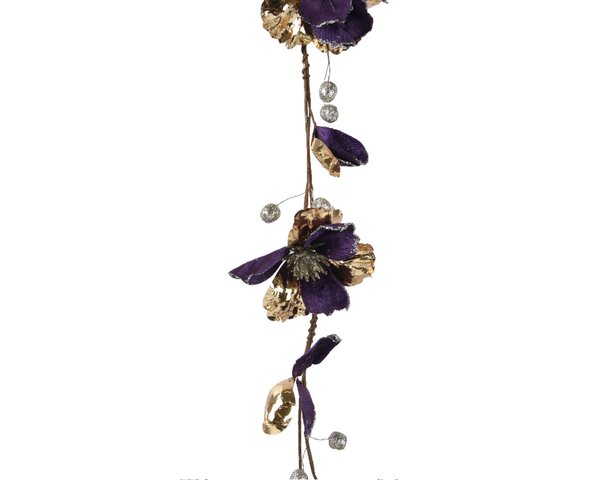 Decoratieve slinger violet 120 cm