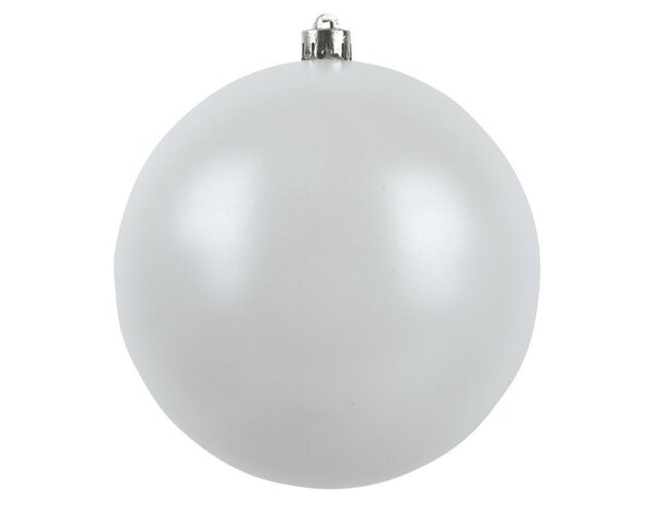 12 onbreekbare kerstballen winterwit 6 cm - afbeelding 2