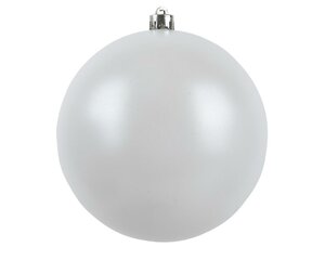 12 onbreekbare kerstballen winterwit 6 cm - afbeelding 2