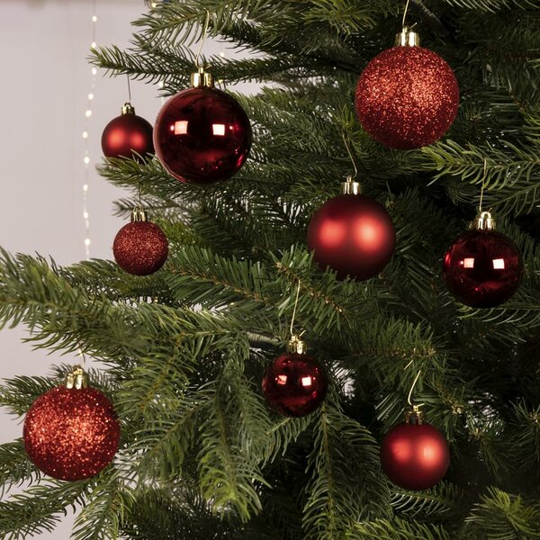 30 onbreekbare kerstballen mixkoker kerstrood - afbeelding 3