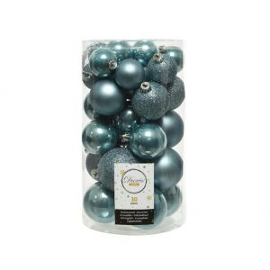 30 onbreekbare kerstballen mixkoker ochtend blauw