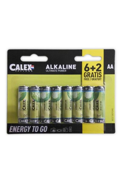 Calex batterijen AA blister 8 stuks