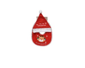 Baby's eerste kerst slab en muts rendier