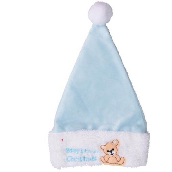 Baby's eerste kerstmuts 29 cm blauw