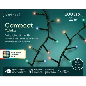Basic kerstverlichting LED compact 500 multi - afbeelding 2