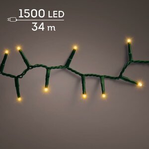 Basic kerstverlichting LED compact rice lights 1500 klassiek