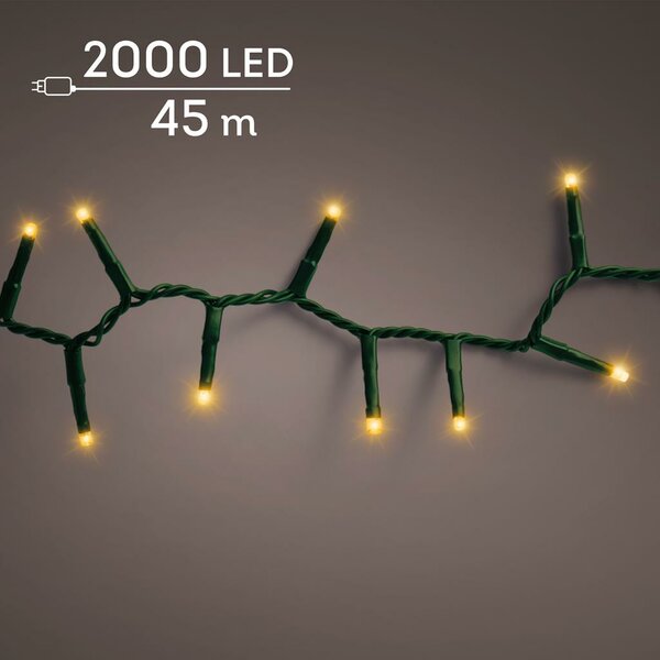 Basic kerstverlichting led compact rice lights 2000 klassiek - afbeelding 1