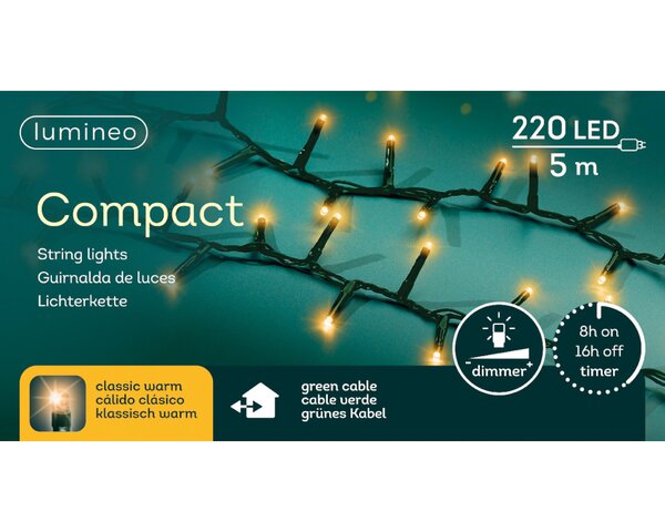Basic kerstverlichting LED compact rice lights 220 klassiek - afbeelding 2
