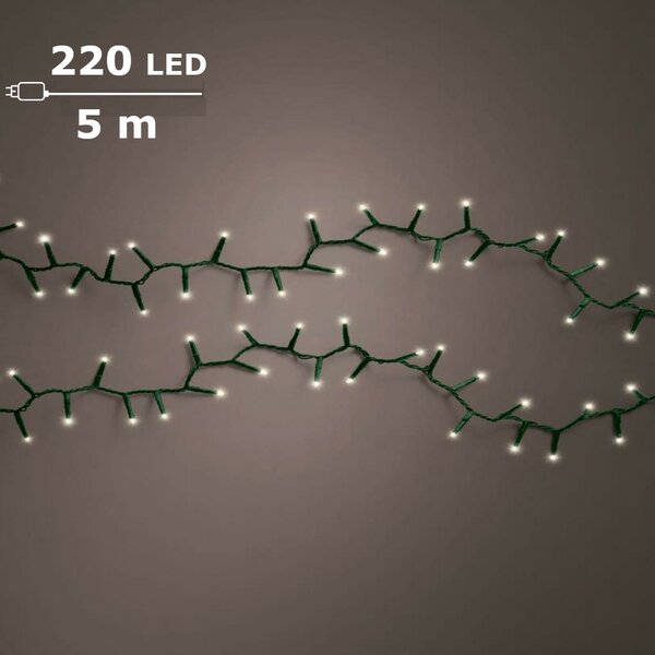 Basic kerstverlichting LED compact rice lights 220 warm wit - afbeelding 1