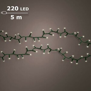 Basic kerstverlichting LED compact rice lights 220 warm wit - afbeelding 1