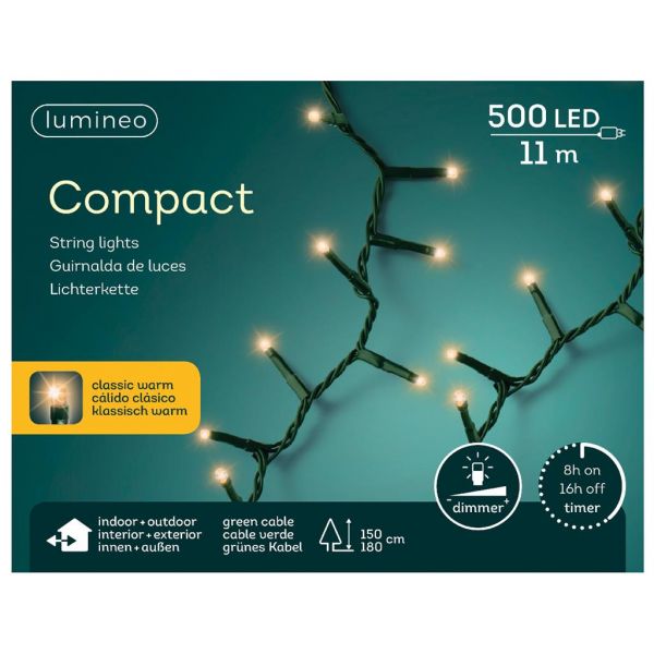 Basic kerstverlichting led compact rice lights 500 klassiek - afbeelding 2