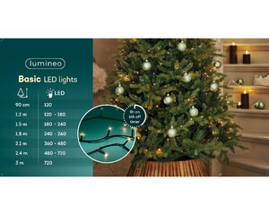 Basic kerstverlichting LED rice lights 360 klassiek warm - afbeelding 3
