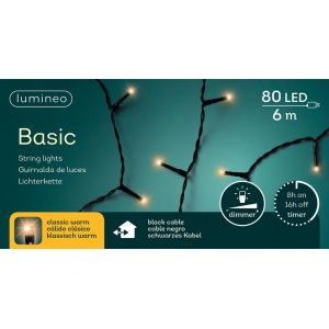Basic kerstverlichting LED rice lights 80 klassiek warm - afbeelding 2