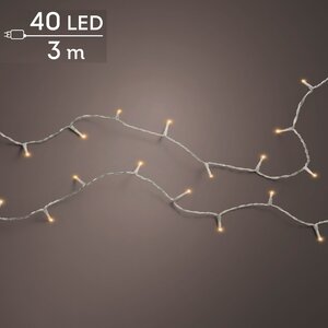 Basic LED rice lights transparant 40 klassiek warm - afbeelding 1