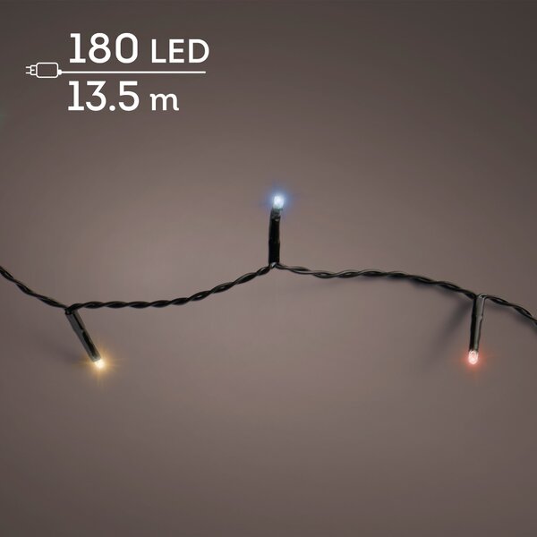 Basic led verlichting multicolour 180 lampjes - afbeelding 1