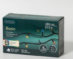 Basic led verlichting multicolour 180 lampjes - afbeelding 2