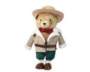 Beer polyester 60 cm bruin open jas