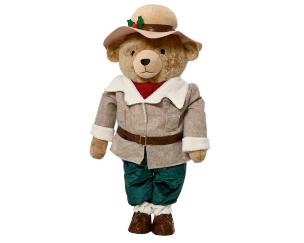Beer polyester 88 cm bruin dichte jas