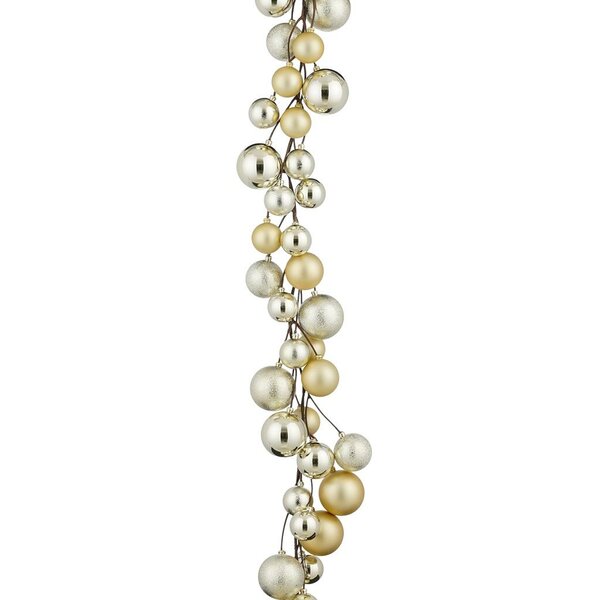 Blackbox kerstballen slinger kerstballen 180 cm champagne
