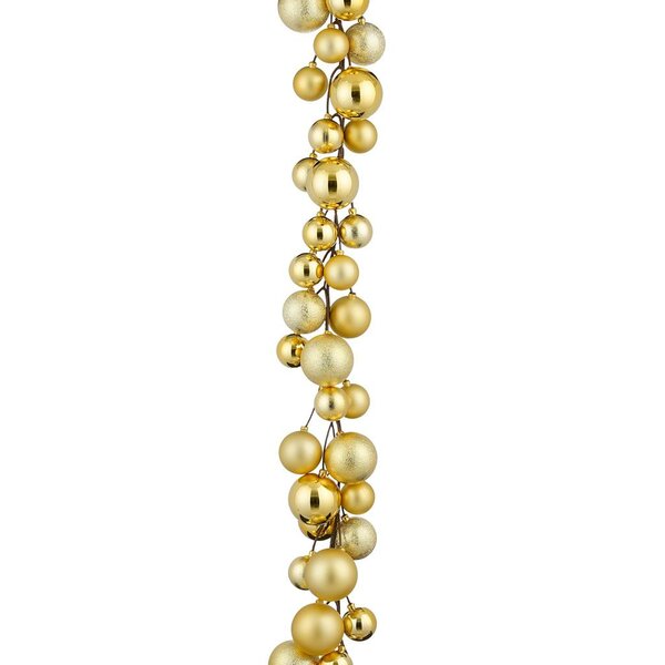 Blackbox kerstballen slinger kerstballen 180 cm goud