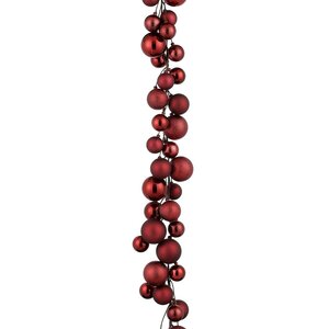 Blackbox kerstballen slinger kerstballen 180 cm rood