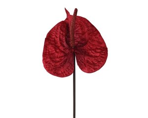 Bloem anthurium polyester 66 cm rood