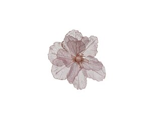 Bloem papaver op clip 27 cm velvet pink