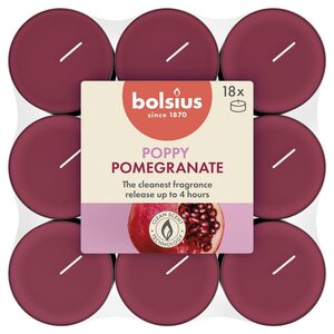 Bolsius geurtheelicht true scents pomegranate 18 stuks