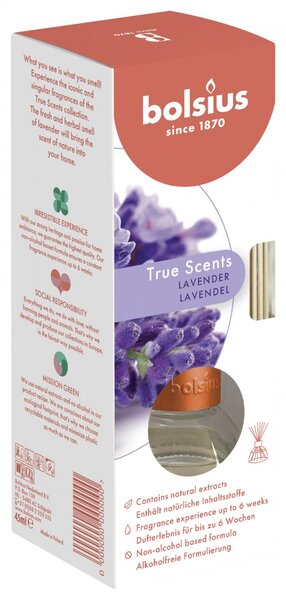 Bolsius geurverspreider true scents lavender
