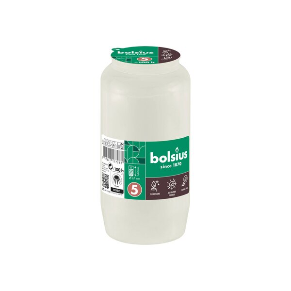 Bolsius herdenkingslicht wit nr5