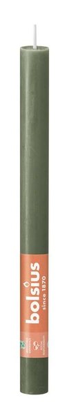 Bolsius huishoudkaars rustiek 27 cm fresh olijf