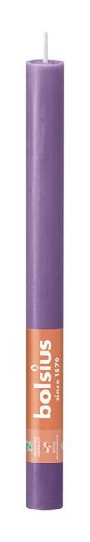 Bolsius huishoudkaars rustiek 27 cm helder violet