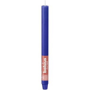 Bolsius huishoudkaars rustiek 27 cm Majorelle Blue