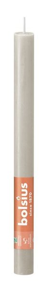 Bolsius huishoudkaars rustiek 27 cm sandy grey