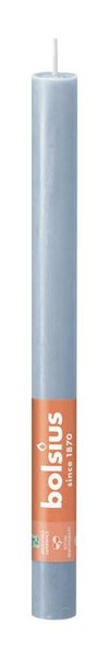 Bolsius huishoudkaars rustiek 27 cm sky blue