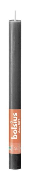 Bolsius huishoudkaars rustiek 27 cm stormy grey