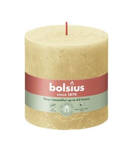 Bolsius kaars rustiek 10x10 cm oat beige