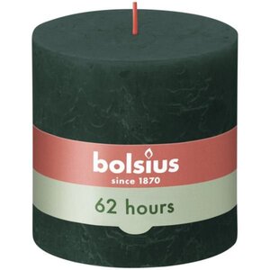 Bolsius kaars rustiek 10x10 cm pine green