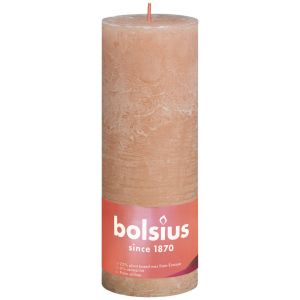 Bolsius kaars rustiek 19x7 cm misty roze