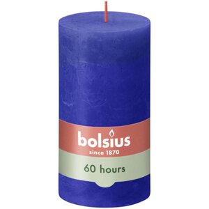 Bolsius kaars rustiek 7x13 cm Majorelle Blue