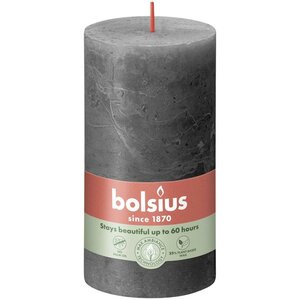 Bolsius kaars rustiek 7x13 cm stormy grey
