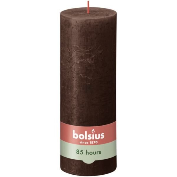Bolsius kaars rustiek 7x19 cm chocolate brown
