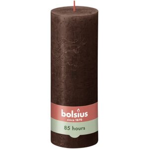 Bolsius kaars rustiek 7x19 cm chocolate brown