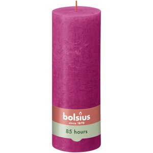 Bolsius kaars rustiek 7x19 cm fuchsia