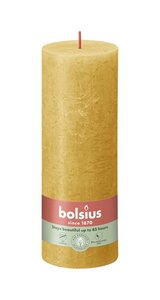 Bolsius kaars rustiek 7x19 cm honeycomb yellow