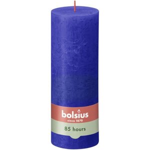 Bolsius kaars rustiek 7x19 cm Majorelle Blue