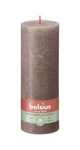 Bolsius kaars rustiek 7x19 cm taupe