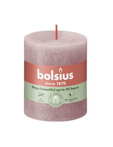 Bolsius kaars rustiek 7x8 cm ash rose