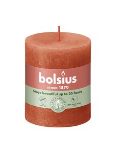 Bolsius kaars rustiek 7x8 cm earthy orange