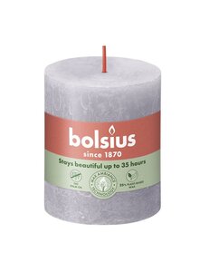 Bolsius kaars rustiek 7x8 cm frosted lavender